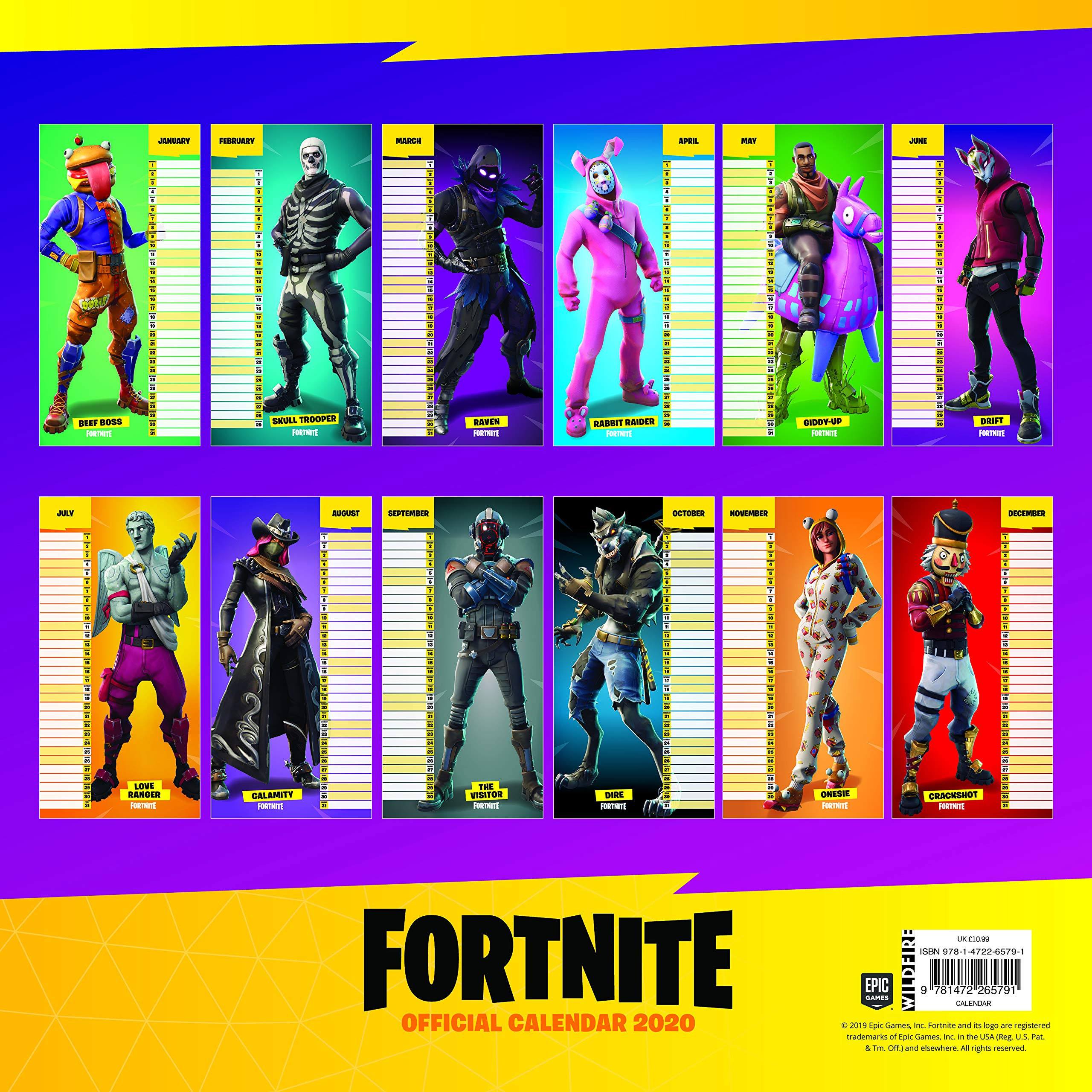 Fandegoodies FORTNITE CALENDRIER 2020 (ANGLAIS)